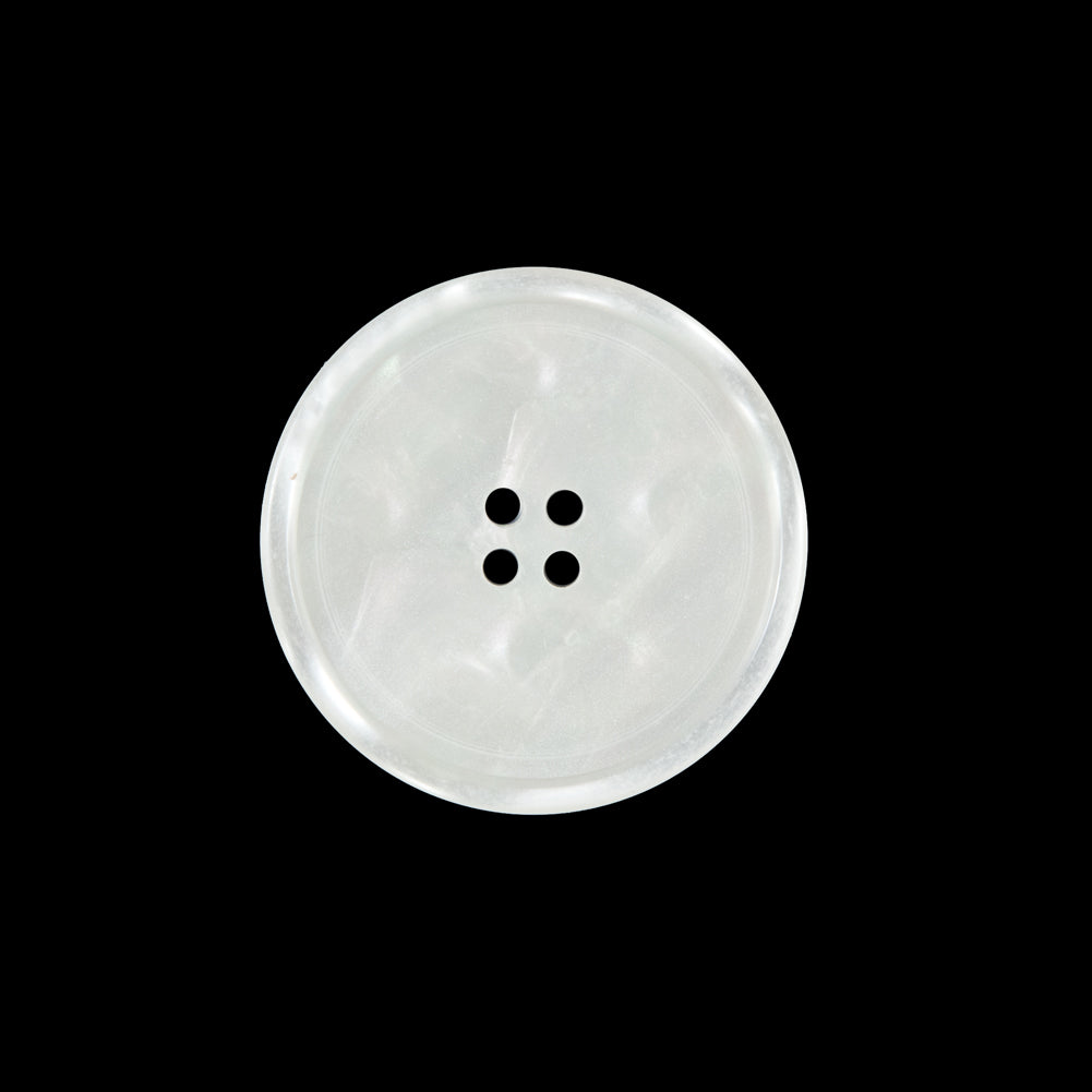 White Iridescent Plastic Button - 36L/23mm - Joann Fabrics