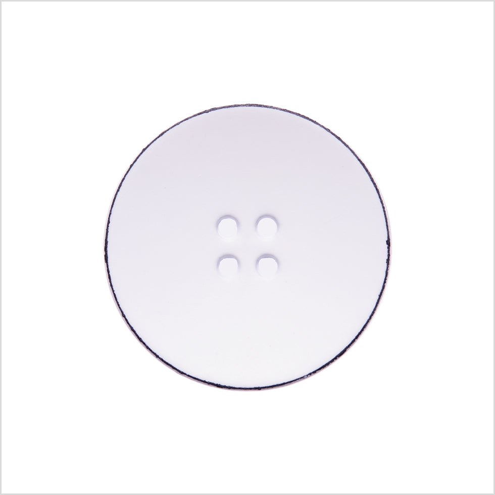 Italian White 4-Hole Plastic Button - 36L/23mm - Joann Fabrics