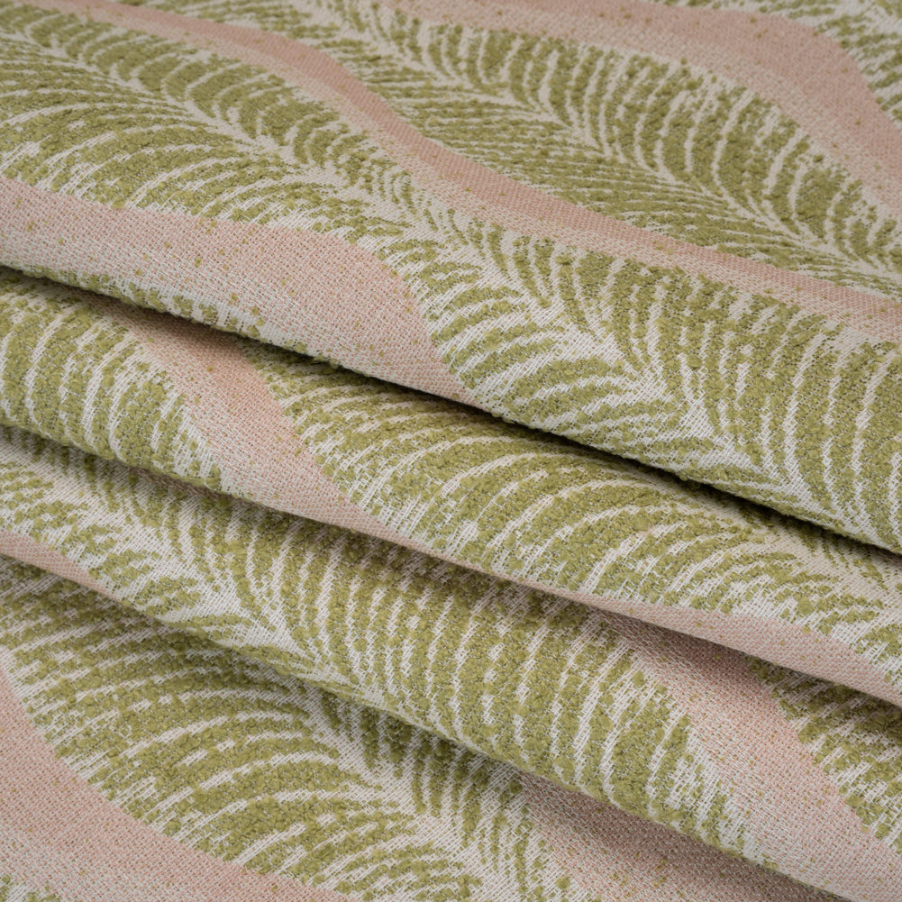 Polyester and Cotton Boucle Jacquard - Garden Leaf Ogee Waves - British Imported - Joann Fabrics