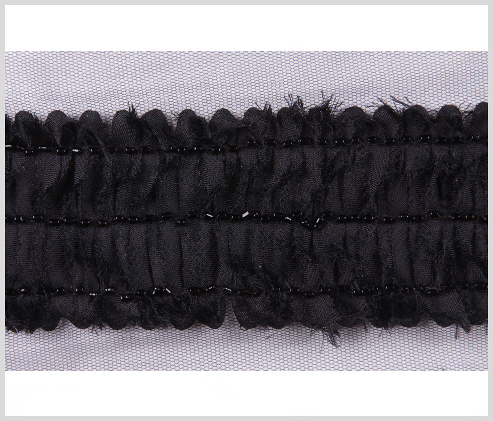 Black Flower Beaded Trim - Joann Fabrics