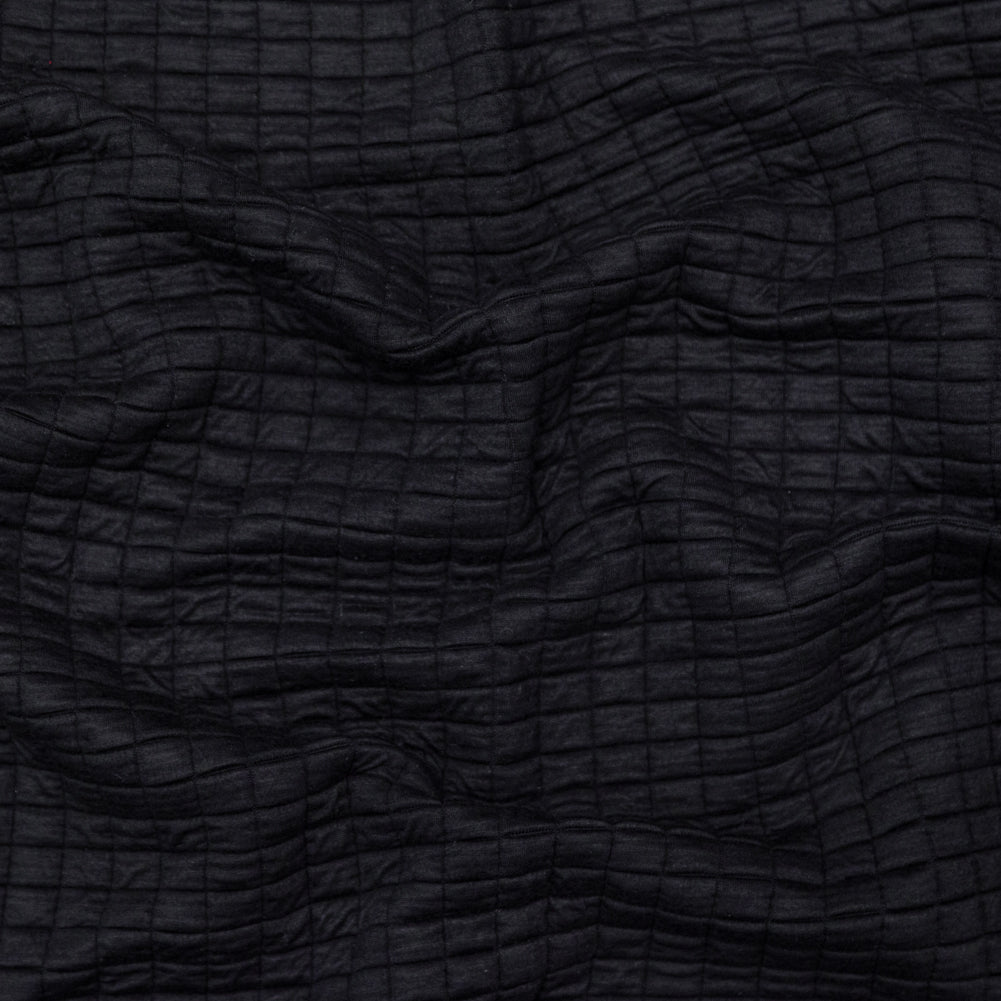 Black Quilted Rayon Knit with Filler and Polyester Knit Backing - Joann Fabrics