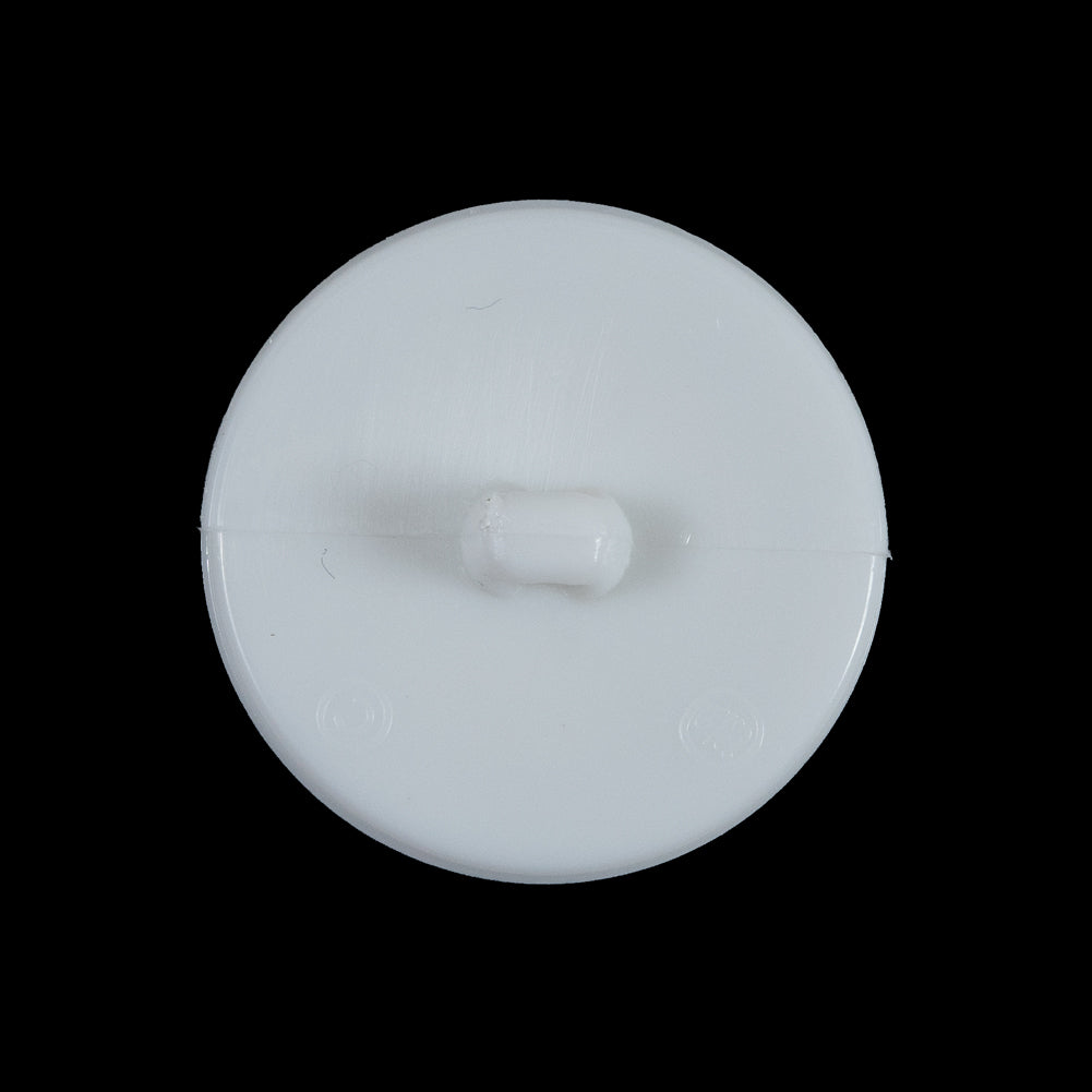 White Plastic Gem Shank-Back Button - 40L/25.5mm - Joann Fabrics