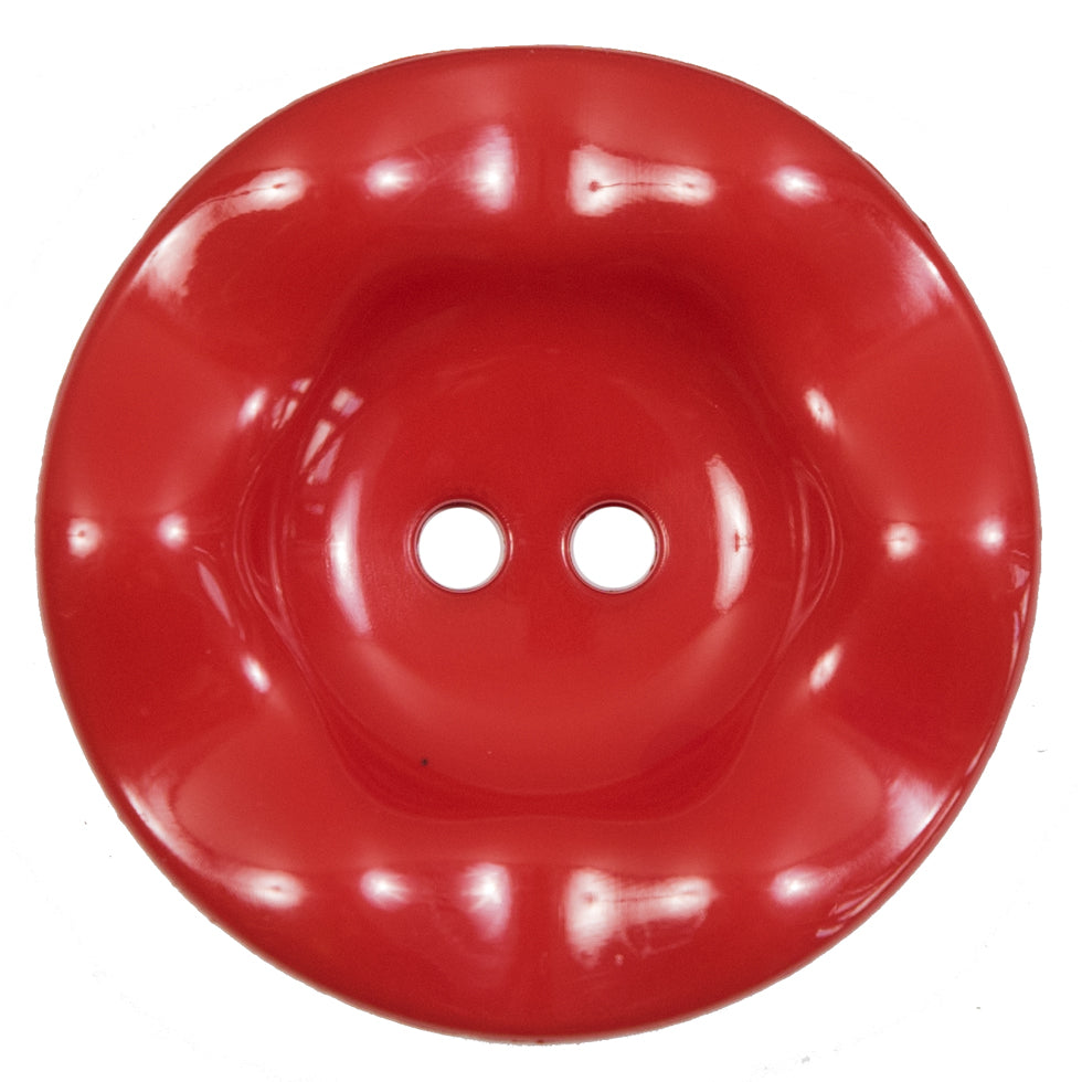 Italian Red Wavy Plastic 2-Hole - 60L/38mm - Joann Fabrics