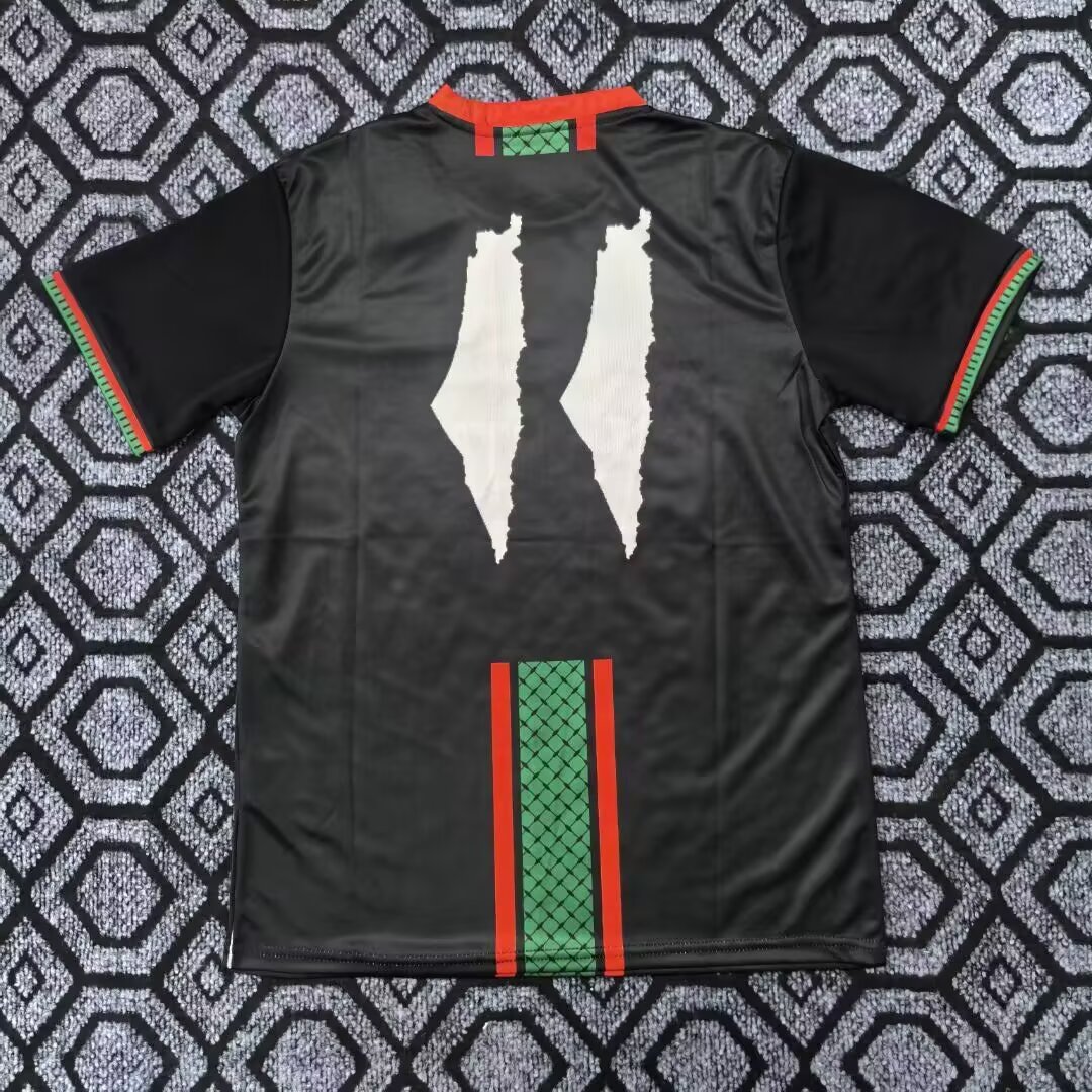 2025/2026 Palestine Black Football Shirt 1:1 Thai Quality