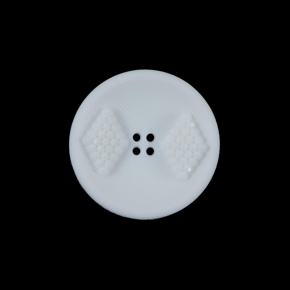 White Raised Textured 4-Hole Button - 36L/23mm - Joann Fabrics
