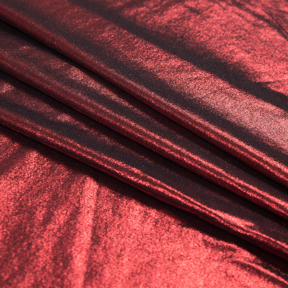 Metallic Mars Red All-Over Foil Knit - Joann Fabrics