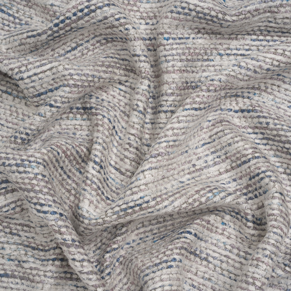 Recycled Olefin and Acrylic Upholstery Boucle and Chenille Tweed - Dusk Stripes - Virginia Collection - Joann Fabrics