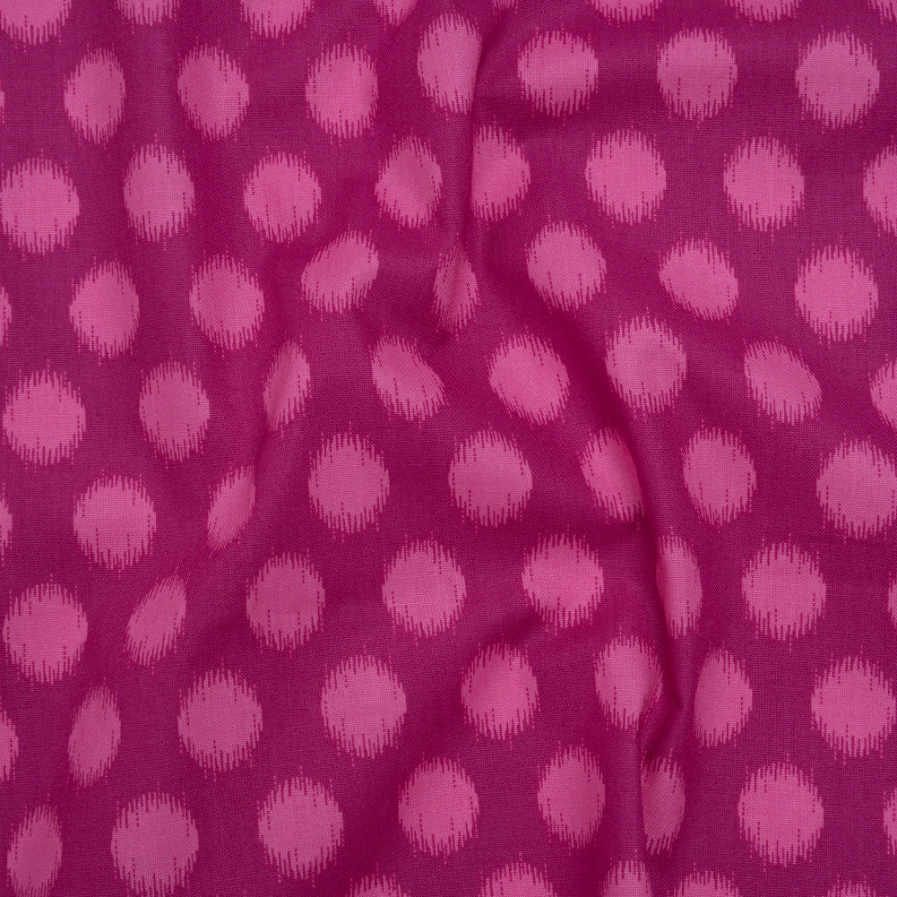 Printed Quilting Cotton by Heather Bailey for FIGO Studio - Violet Top Dot Ikat Polka Dots - Pop Sugar Collection - Joann Fabrics