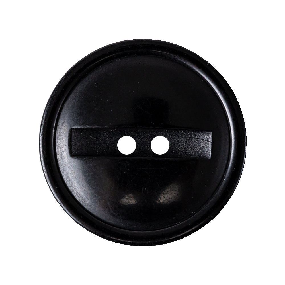 Carbon Black 2-Hole Channel Style Plastic Button - 44L/28mm - Joann Fabrics