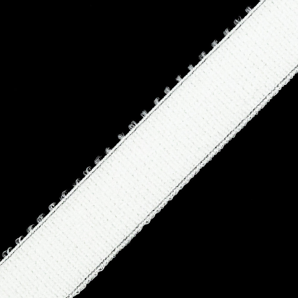 White Frilled Elastic - 0.75