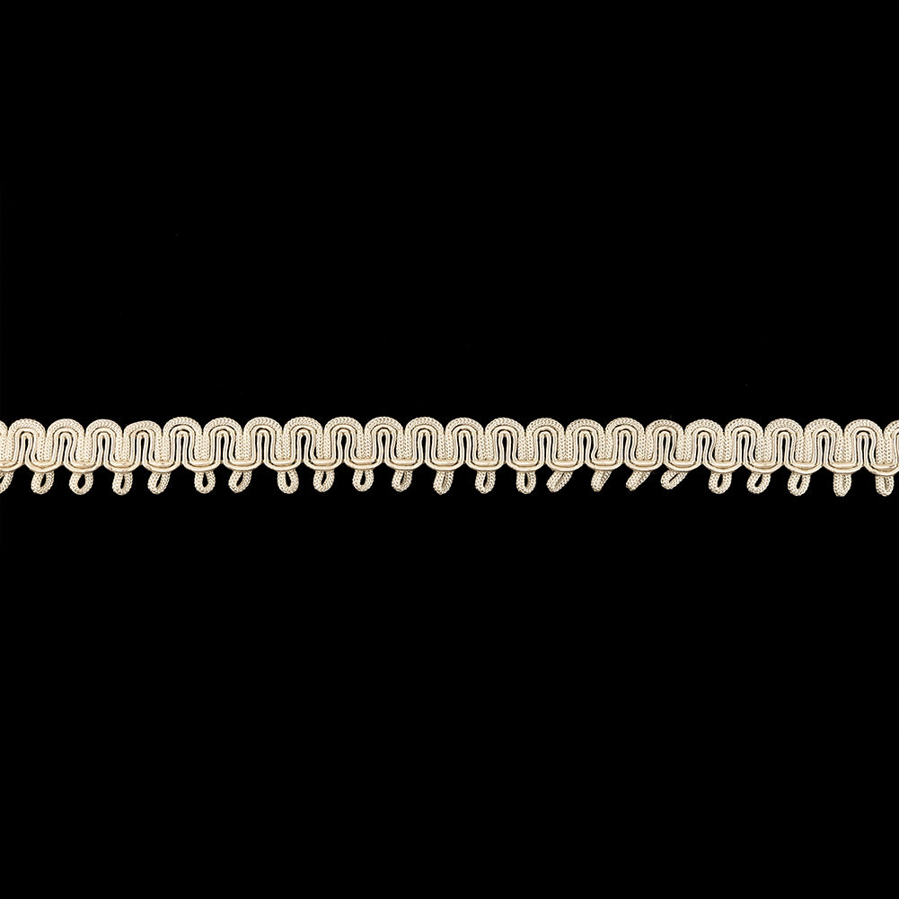 Oyster White Waves and Picots Braided Trim - 0.75