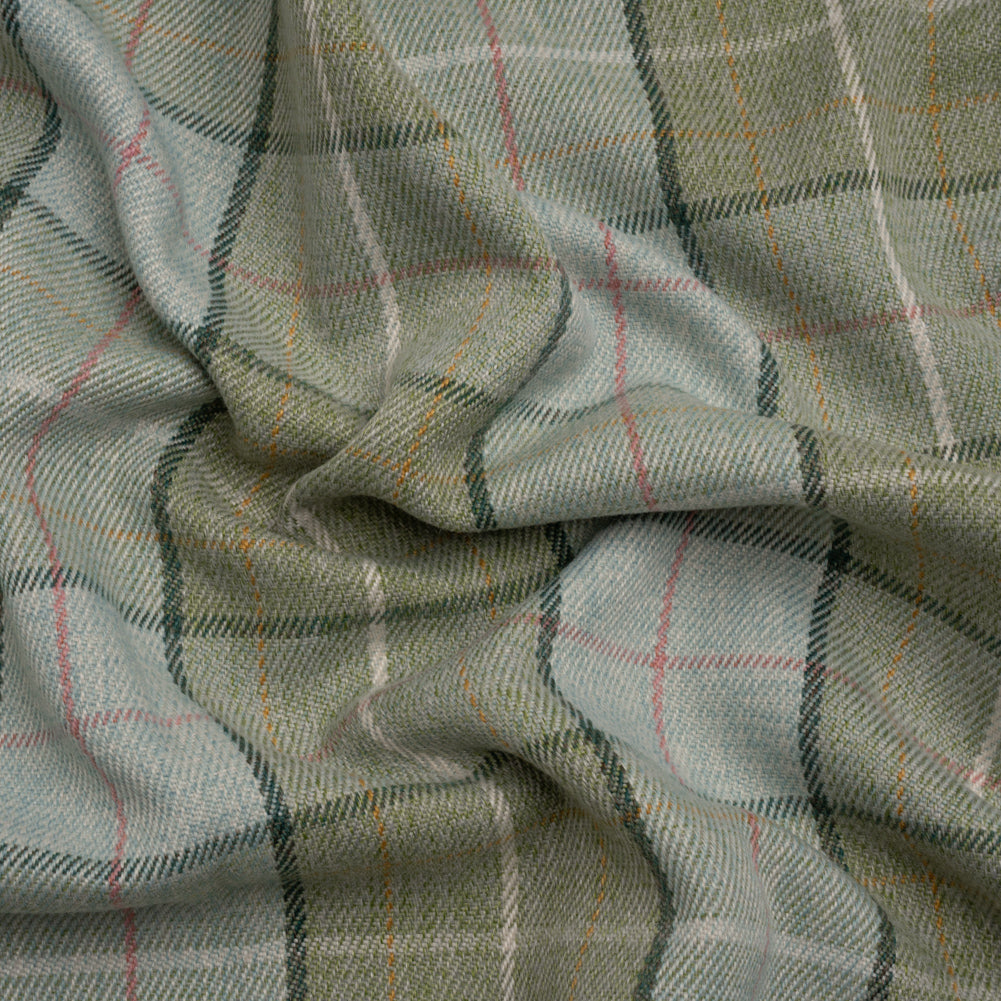 Drapery Twill - Sage Plaid - British Imported - Joann Fabrics