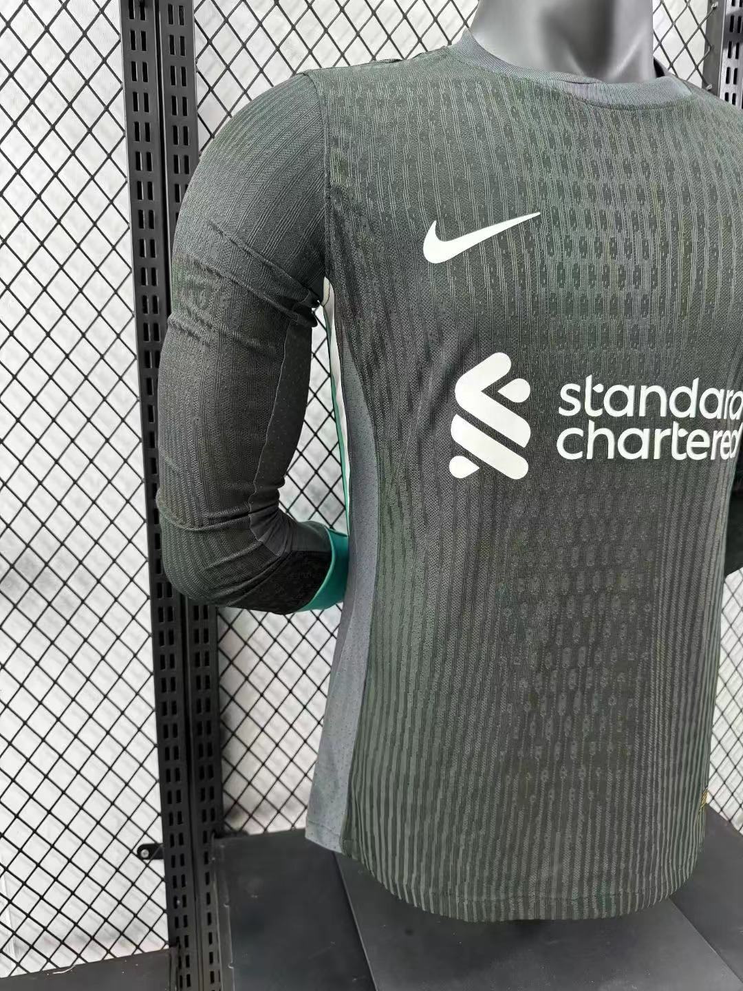 2024/2025 Long Sleeve Liverpool Away Player Version Football Shirt 1:1 Thai Quality