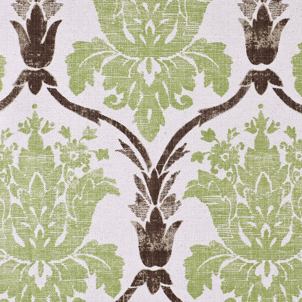 Green/Brown Grand Floral Print Cotton-Blend Woven - Joann Fabrics