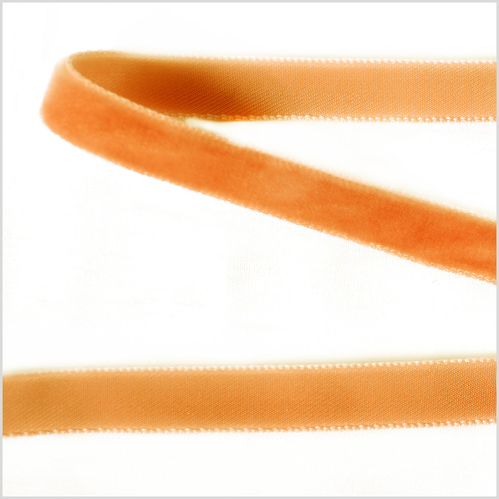 Single Faced Velvet Ribbon Made in Italy - 3/8