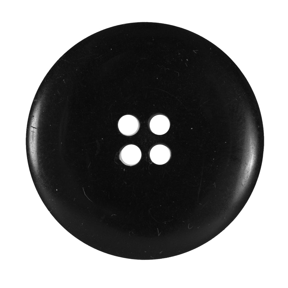 Black 4-Hole Plastic Button - 54L/34mm - Joann Fabrics