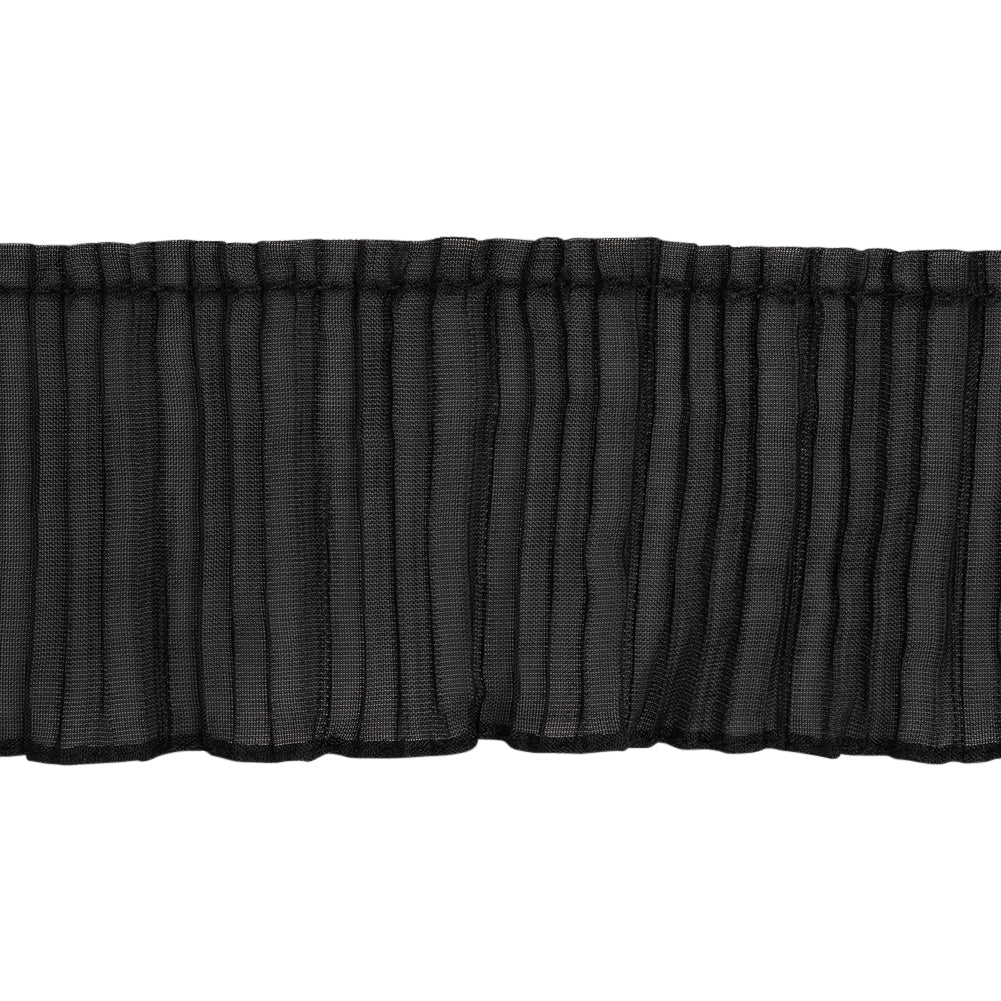 Yaya Han Pleated Ruffle Trim - Black, 3