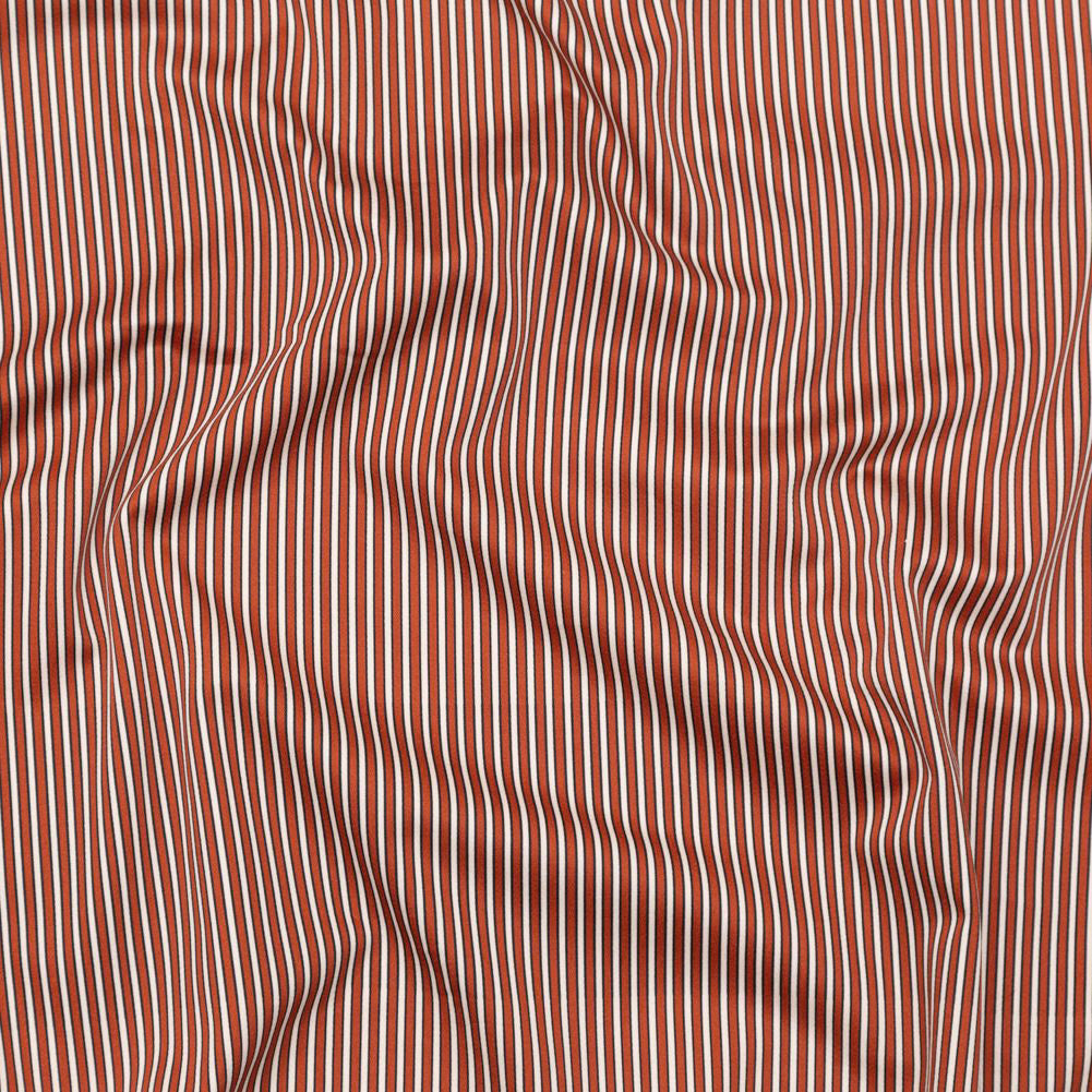 Stretch Cotton Sateen - Red and White Stripes - Evening Draws In Print - Mood Exclusive Kenko Collection - Joann Fabrics