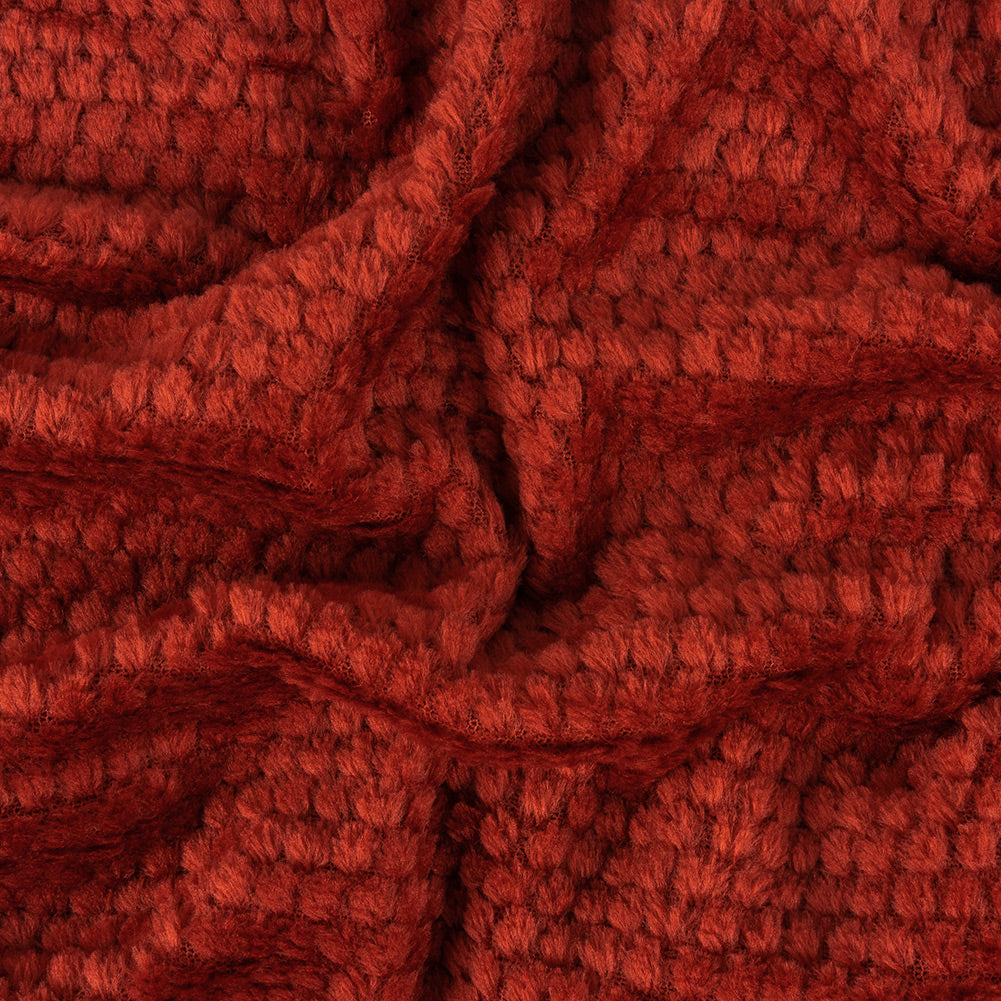 Sun Dried Tomato Plush Polyester Bubble Fleece - Joann Fabrics