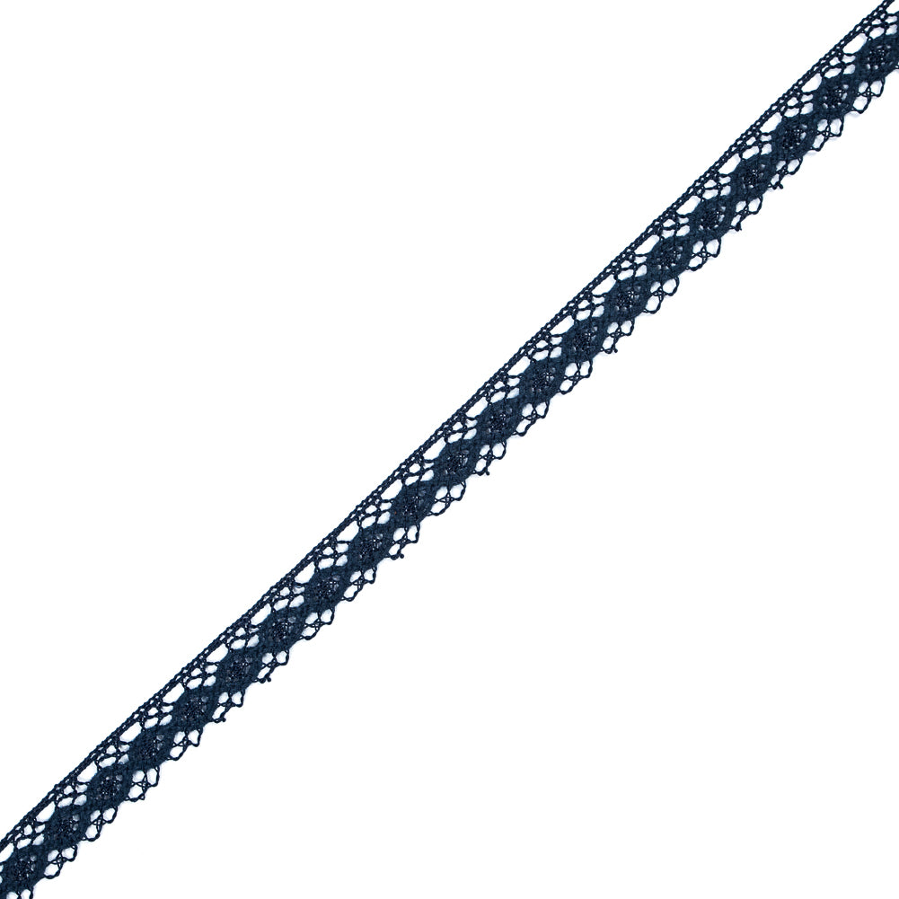 Navy European Crochet Trim - 0.75