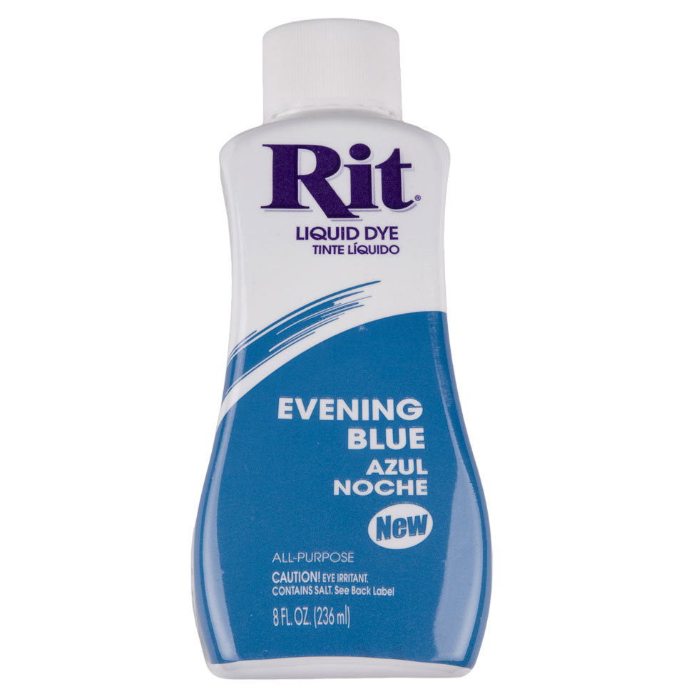 Rit All-Purpose Liquid Fabric Dye - Evening Blue - 8oz Bottle - Joann Fabrics