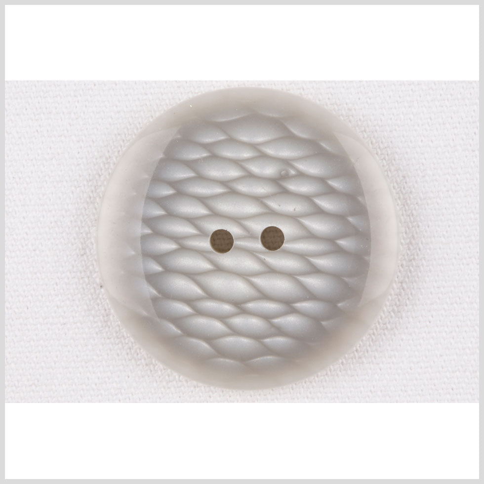 Plastic 2-Hole Button - 36L/23mm - Gray and White Fish Scales - Joann Fabrics