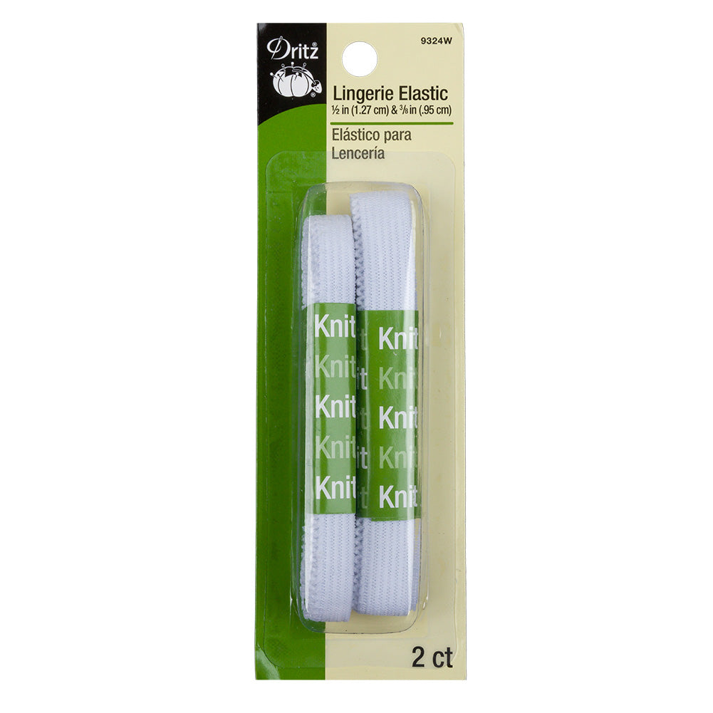 Dritz White Lingerie Elastic - 2 Sizes - Joann Fabrics