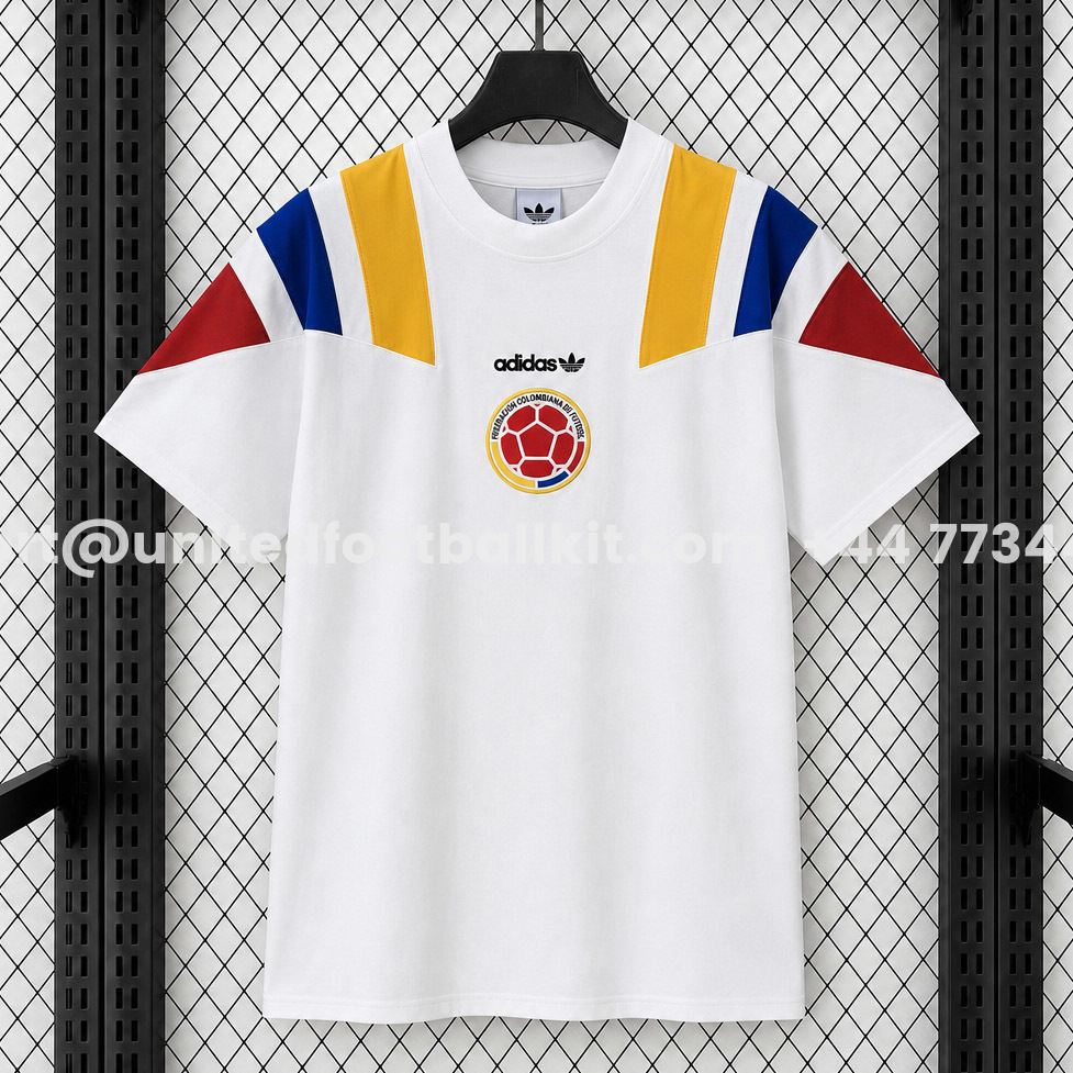 Colombia 2026 EQT Cotton White Special Jersey - Fans Version - UnitedFutballJersey