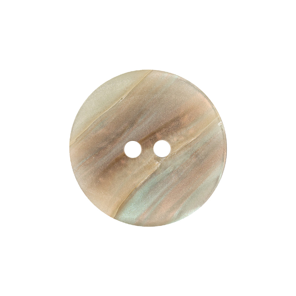 Beige, Peach and Baby Blue Iridescent 2-Hole Plastic Saucer Button - 36L/23mm - Joann Fabrics