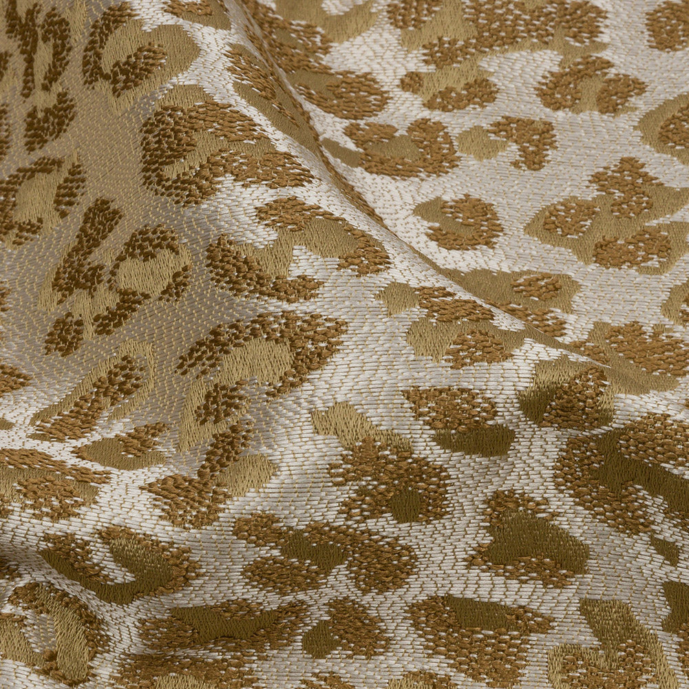 Drapery Jacquard - Sand Leopard Spots - British Imported - Joann Fabrics