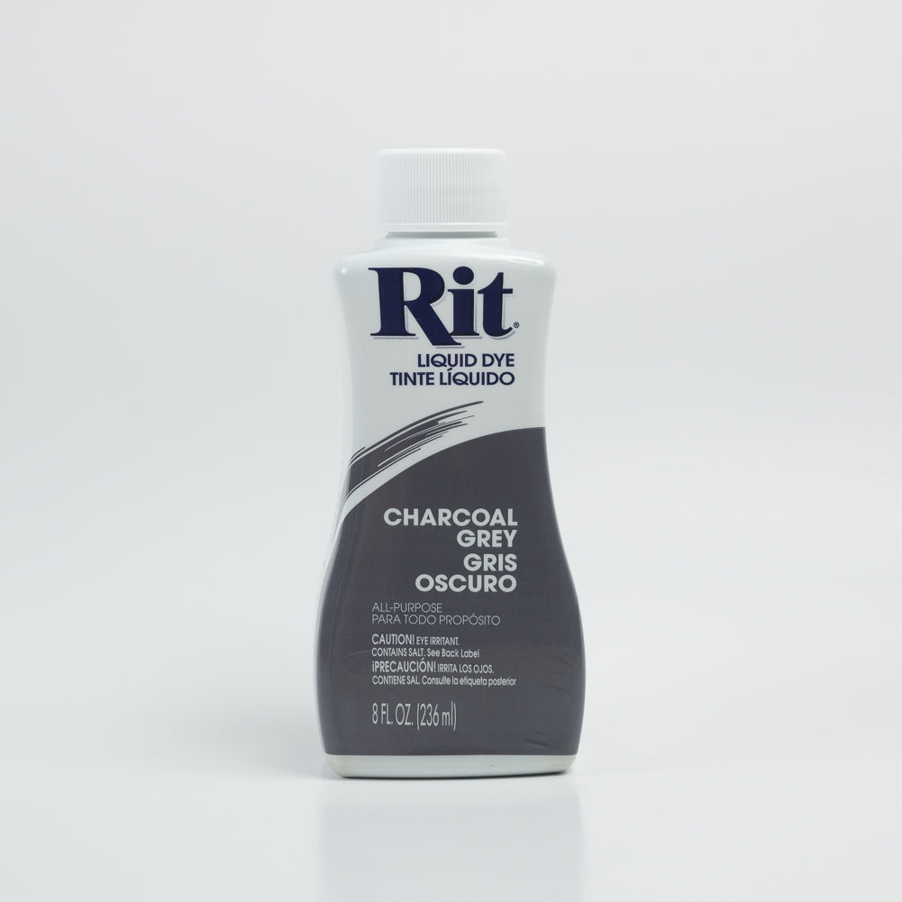 Rit All-Purpose Liquid Fabric Dye - Charcoal Gray - 8oz Bottle - Joann Fabrics