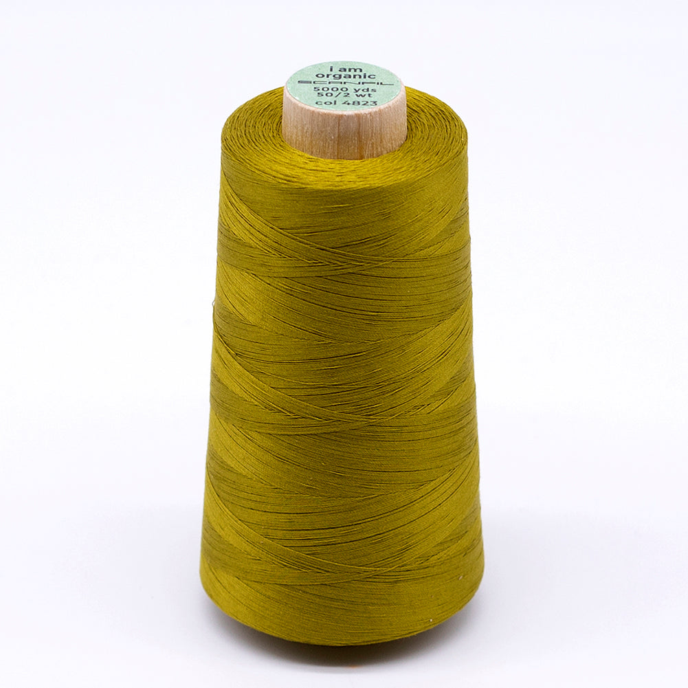 SCANFIL® 50wt Organic Pima Cotton Thread 5000 yd Cones - 4823 Green Envy - Joann Fabrics