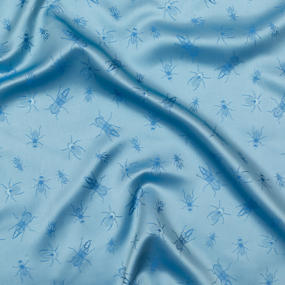 Beetles Jacquard Lining - Light Blue and Royal Blue Bi-Color - Joann Fabrics