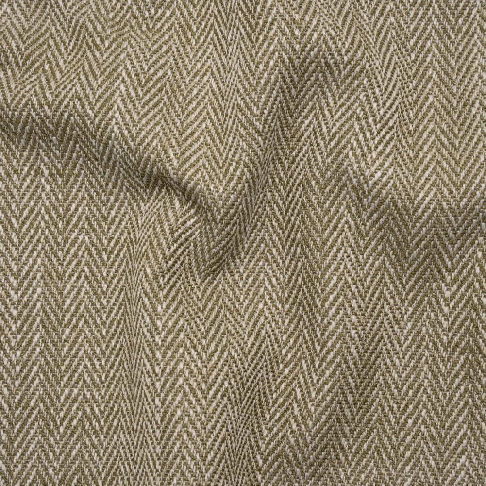 Recycled Polyester Home Decor Twill - Olive Herringbone - British Imported - Joann Fabrics