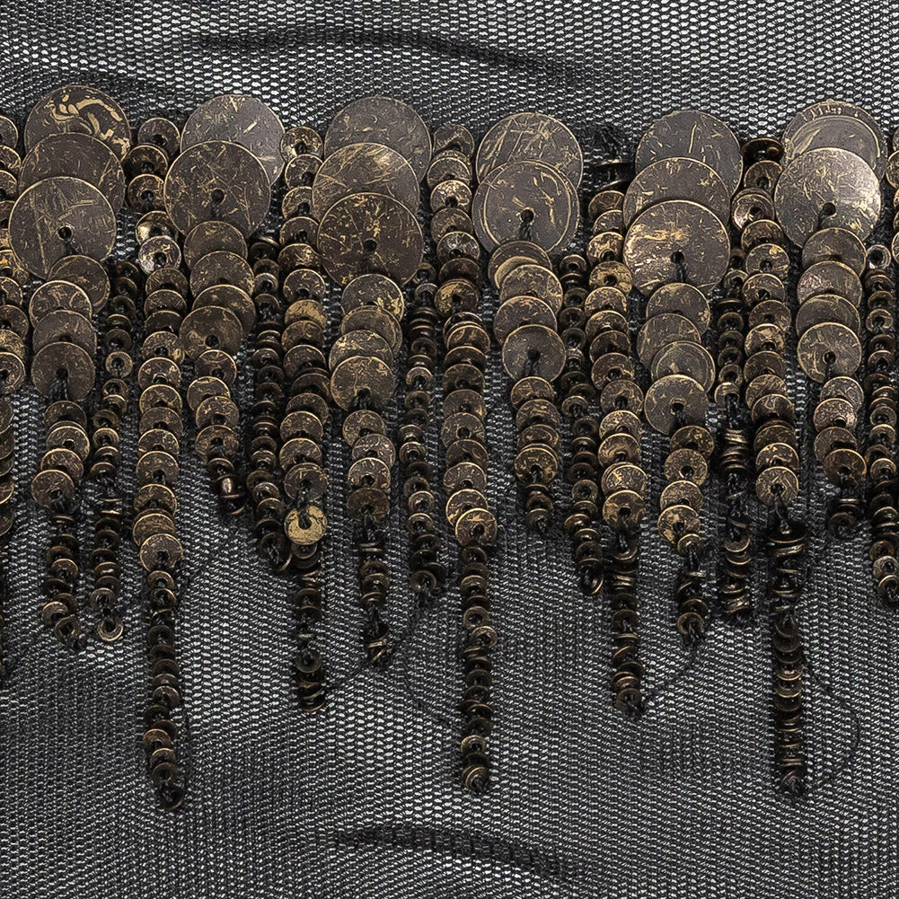 Italian Gold Metal Sequins Trim - 4