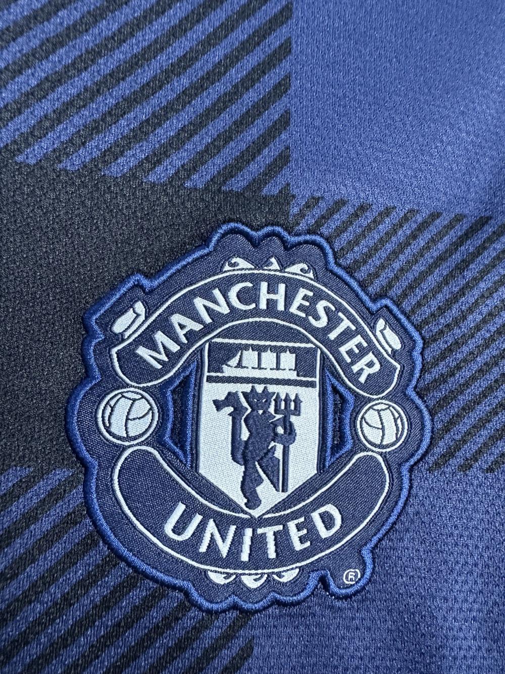 2013/2014 Retro Long Sleeve Manchester United Away Football Shirt 1:1 Thai Quality