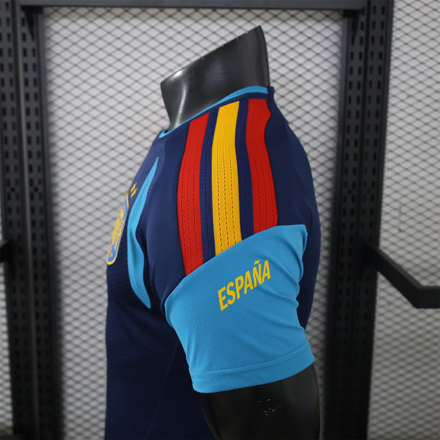 Spain 2026 Deep Blue And Light Blue Training Jersey - Player Version - UnitedFutballJersey