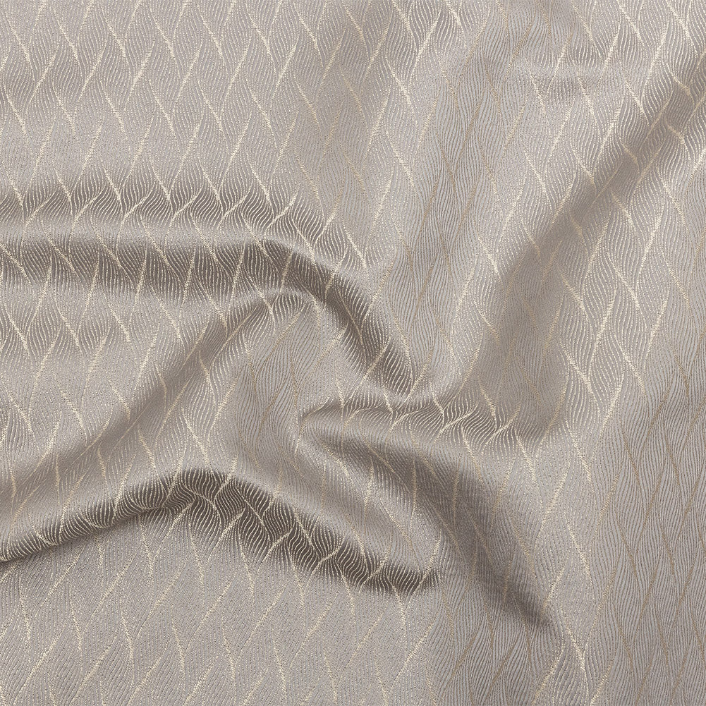 Drapery Jacquard - Pewter Flowing Leaves - British Imported - Joann Fabrics