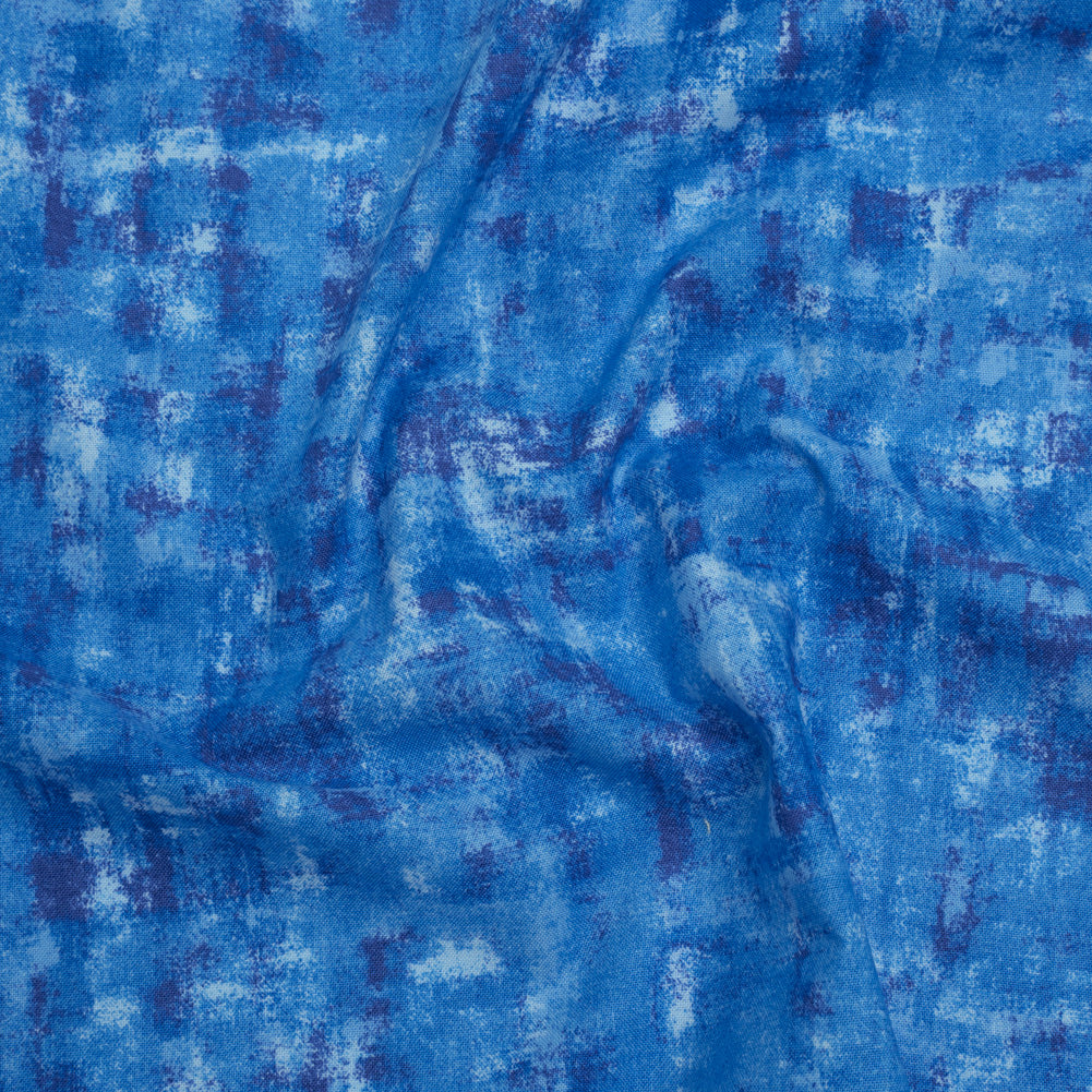 Printed Quilting Cotton by Patrick Lose for Northcott - Blue Note Jazzy Painted Texture - Tonal Trios Collection - Joann Fabrics