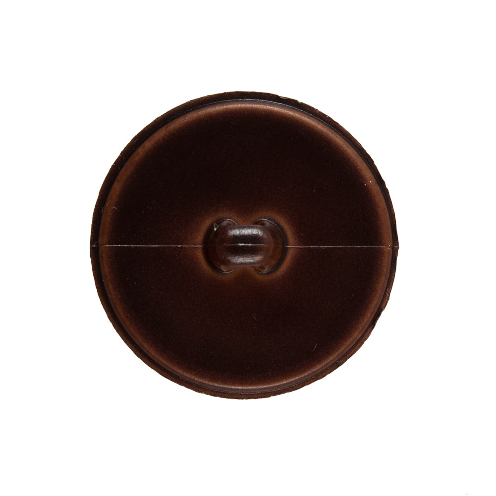 Italian Dark Brown Faux Leather Plastic Button - 40L/25.5mm - Joann Fabrics