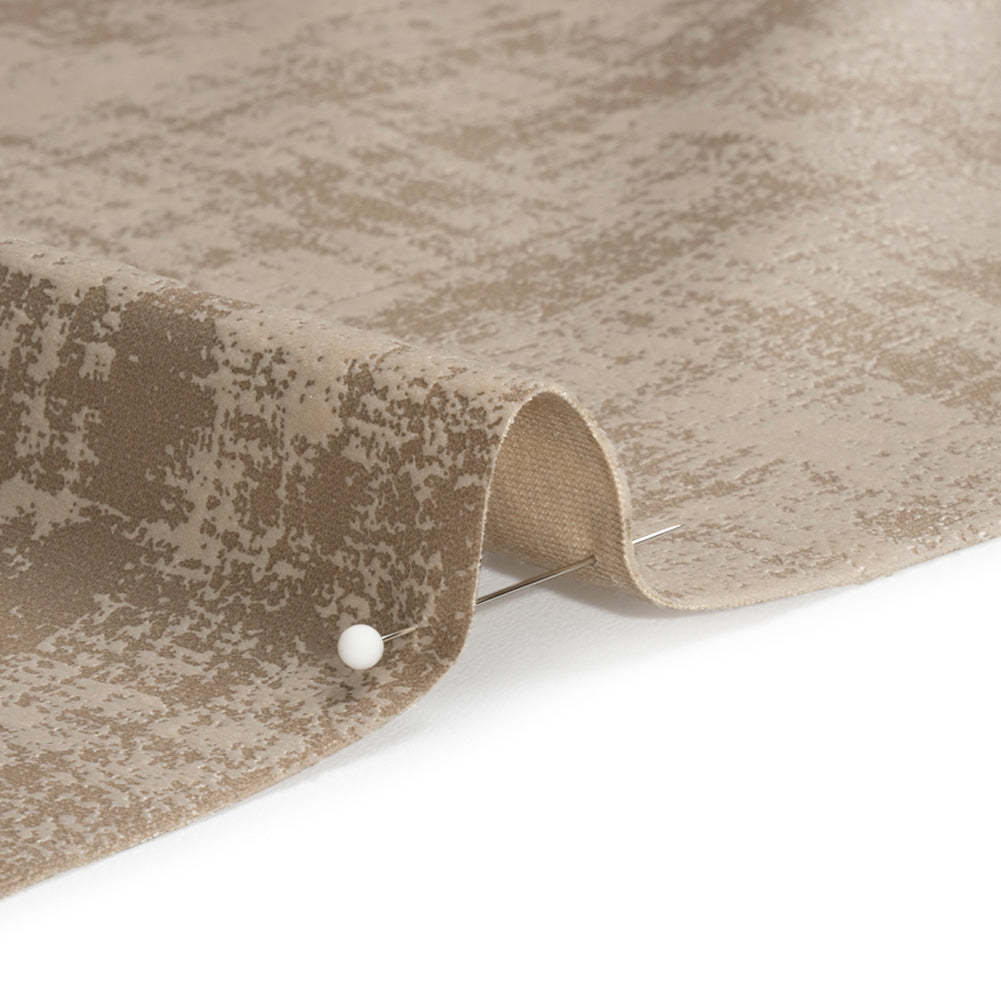 Kasa Beige Crosshatching Embossed Knit Velvet - Joann Fabrics