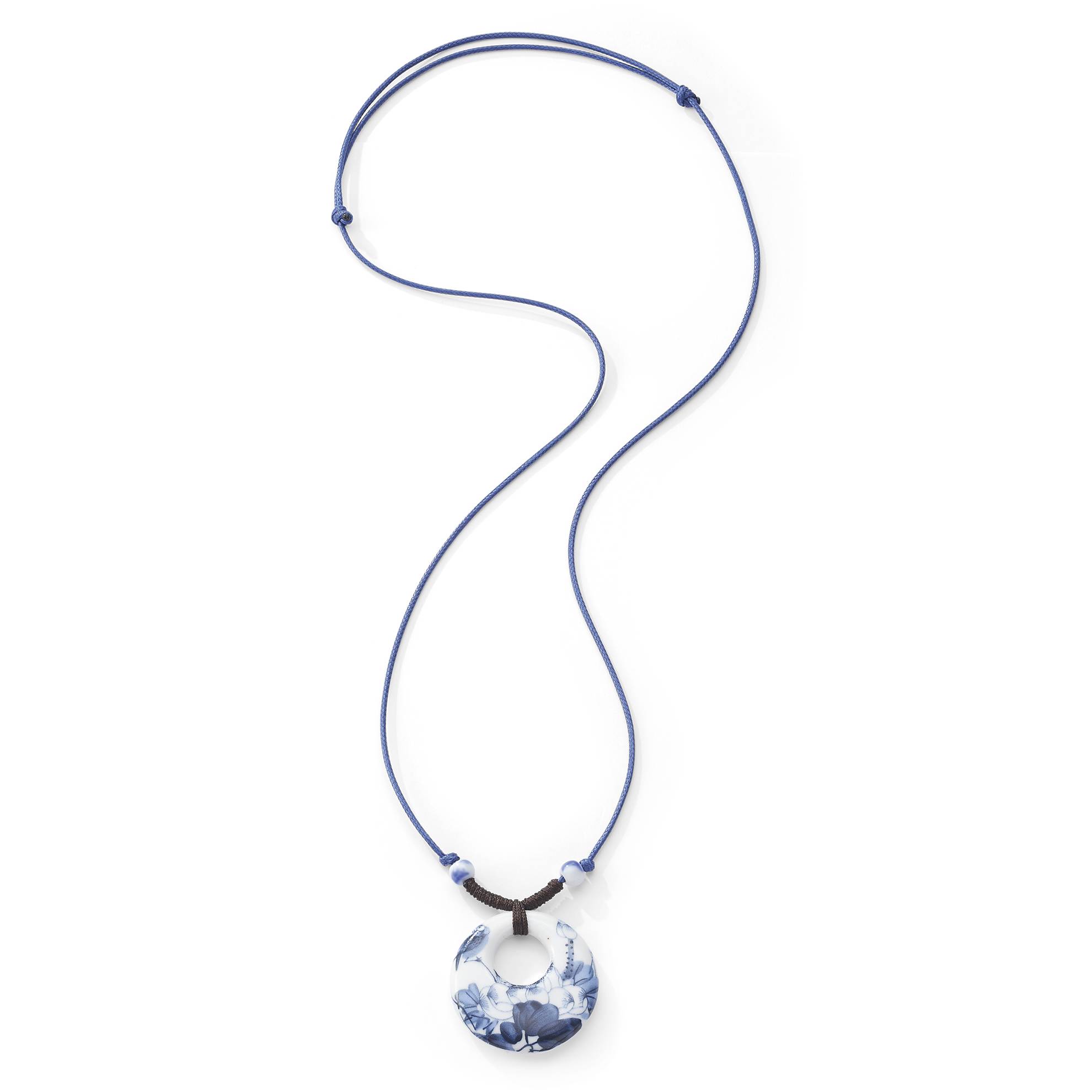Ceramic Pendant Necklace with Adjustable Cord, Gift Boxed - Northstyle Catalog