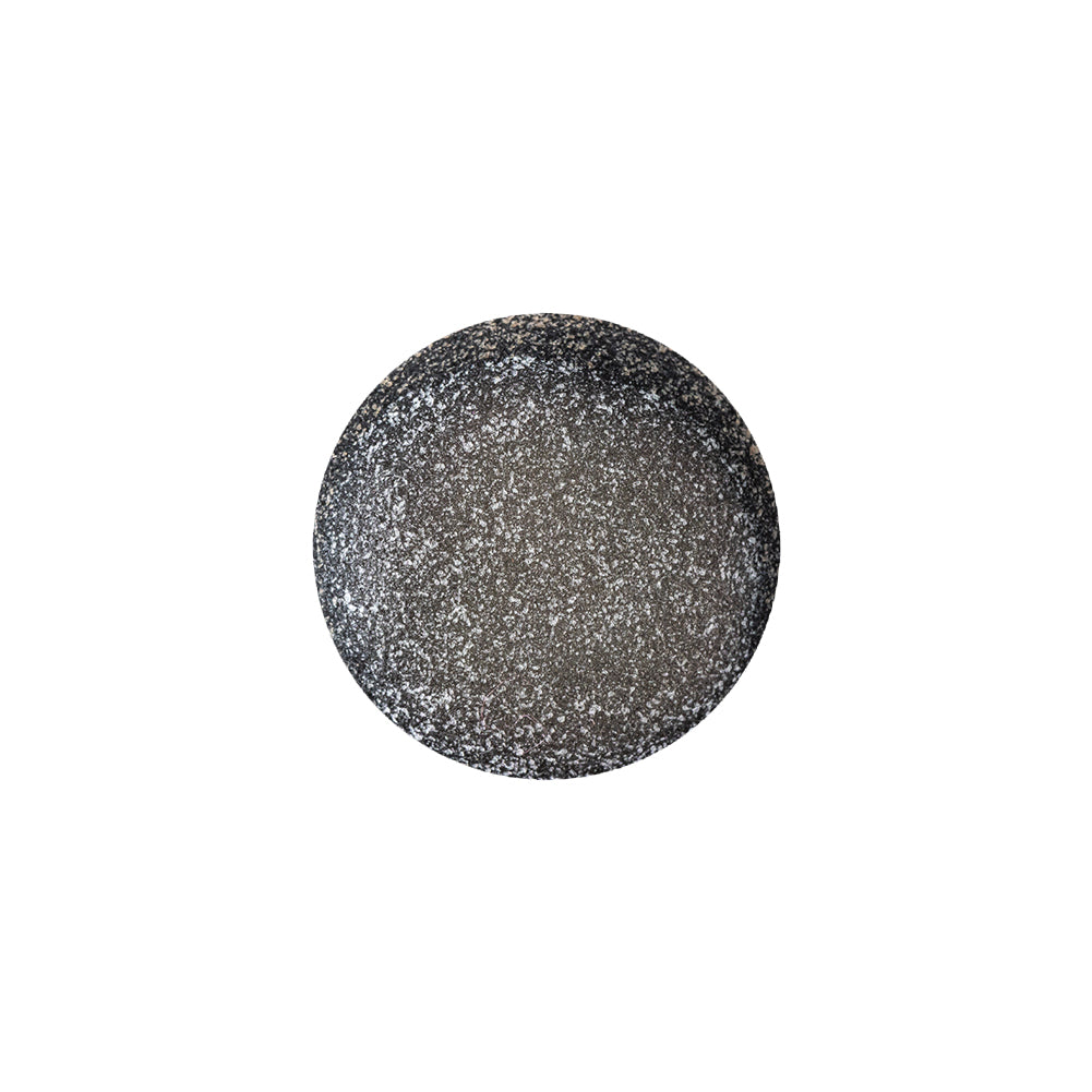 Italian Silver Plate, White and Black Speckled Iridescent Shank Back Button - 28L/18mm - Joann Fabrics