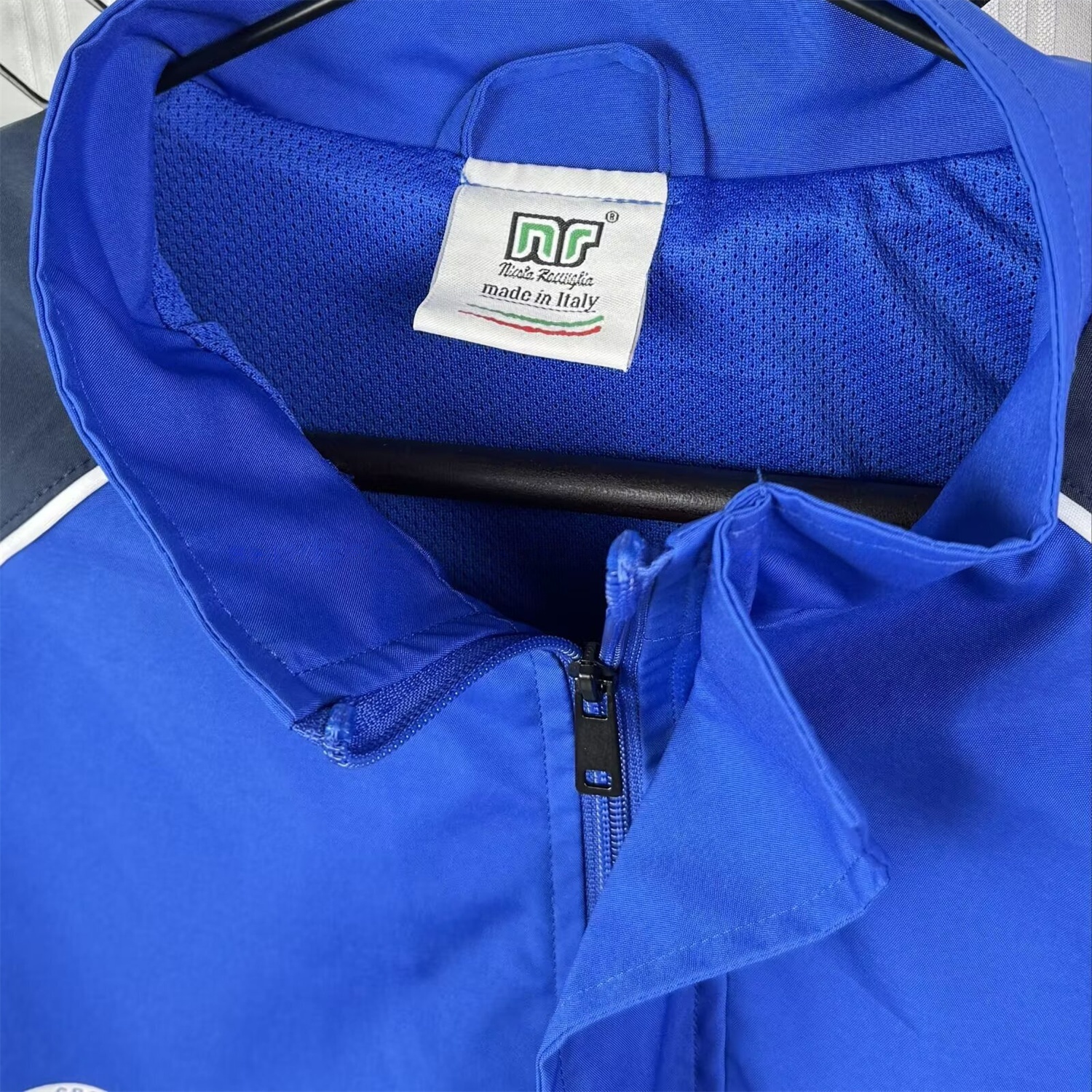 Retro Napoli 1989-90 Blue And Black Windbreaker - UnitedFutballJersey