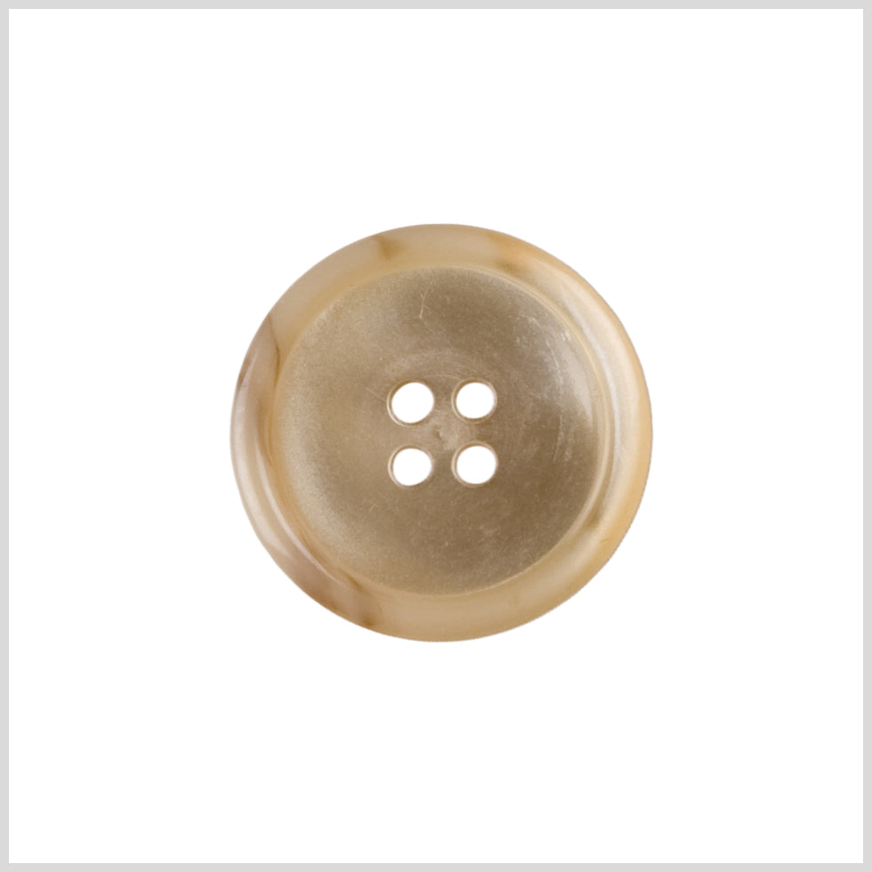 Plastic 4-Hole Button - 36L/23mm - Beige and Brown Marbling - Joann Fabrics