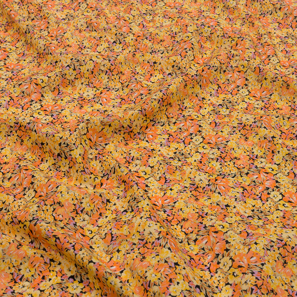 Cotton Voile - Yellow and Orange Floral - Titania's Dream Print - Mood Exclusive Secret Garden Collection - Joann Fabrics