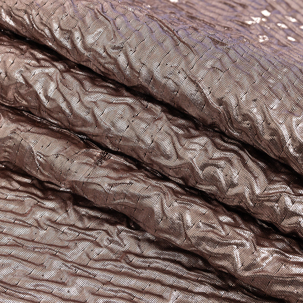 Capella Metallic Rose Gold Wavy Luxury Brocade - Joann Fabrics