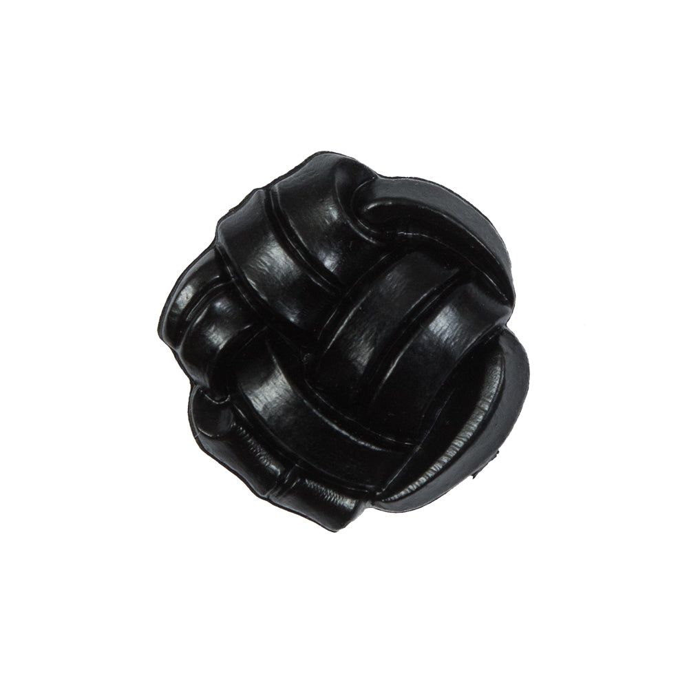 Black Knotted Plastic Button - 36L/23mm - Joann Fabrics