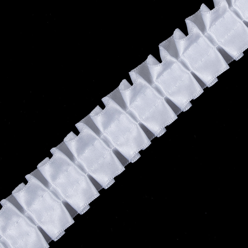 Italian White Box Pleated Trimming - 1