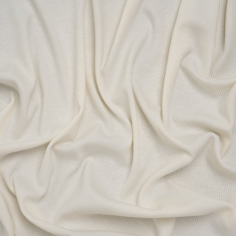 Stretch Rayon 2x2 Rib Knit - Natural - Deadstock - Joann Fabrics
